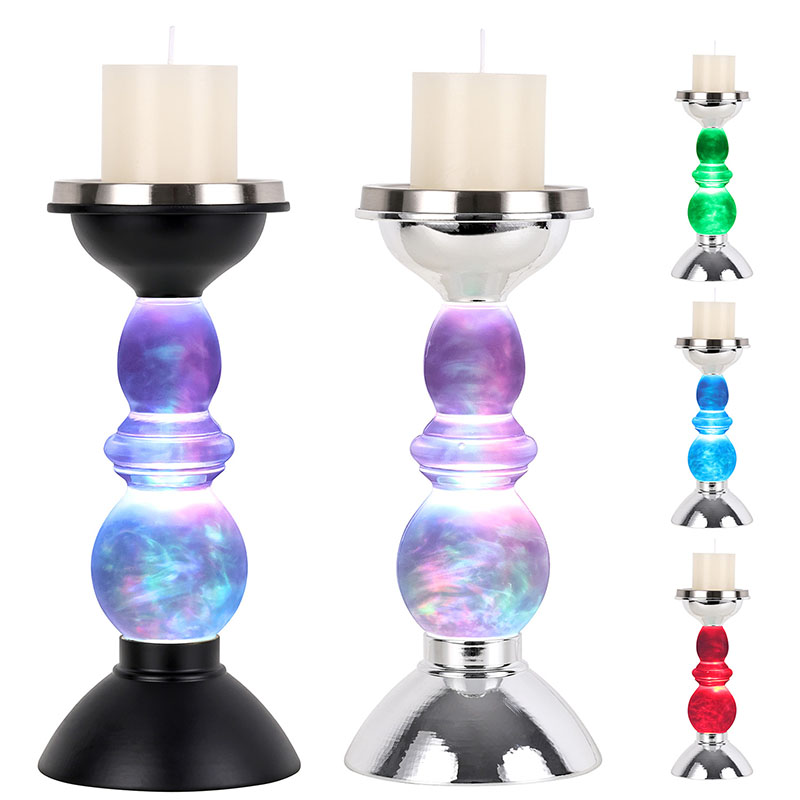 Zamračené nočné svetlo s tienidlom na sviečku