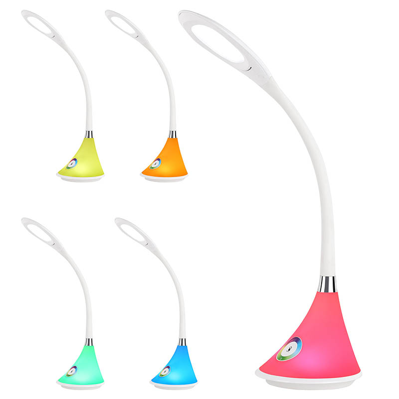 Dragonfly LED Desk Lamp so základňou RGB