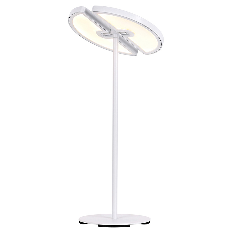 Dvojmesačná nastaviteľná stolová lampa LED s ovládaním teploty farieb