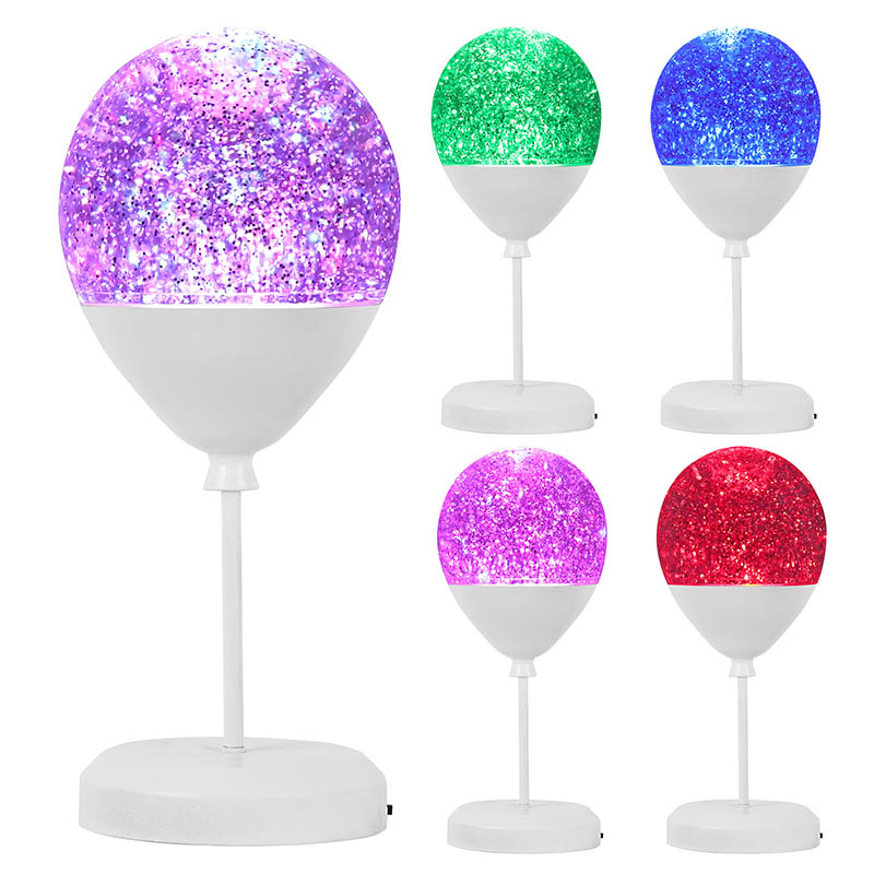 Glitter RGB hračky svetlo s odtieňom šálky