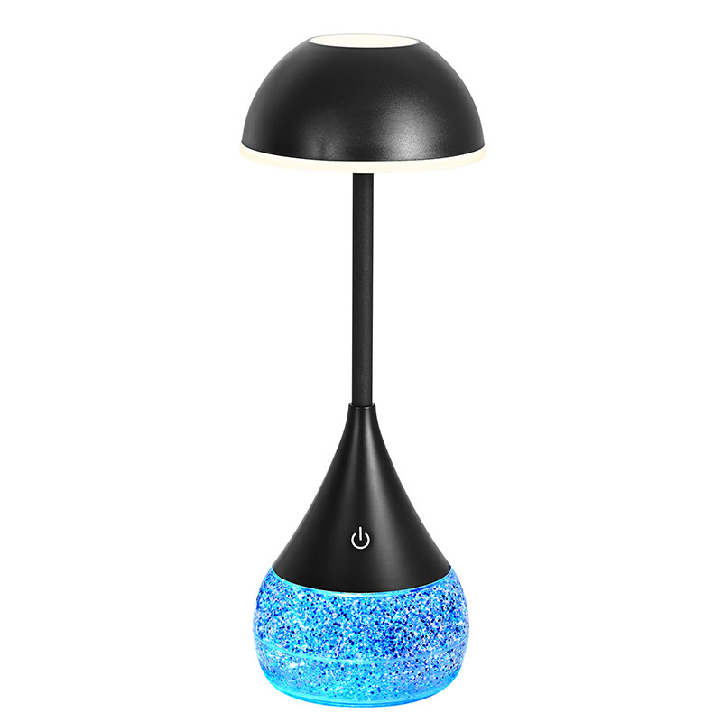 LED stolová lampa s Rgb trblietavým tekutým svetlom