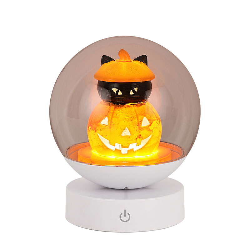 Dobíjacie nočné svetlo Halloween Pumpkin Night Light s tekvicovou hlavou