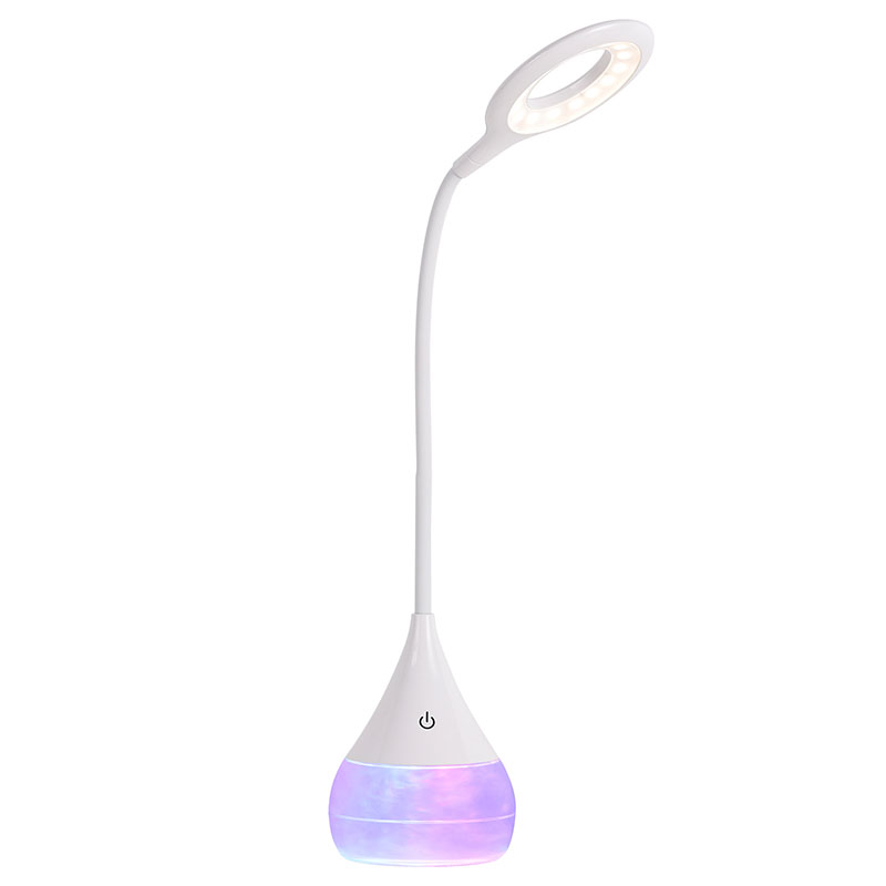 Stolová LED lampa RGB Cloudy Liquid Base s nastaviteľným tienidlom