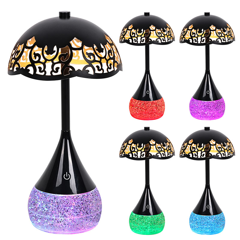 RGB farebná základná lampa LED dióda s dáždnikom s dáždnikom