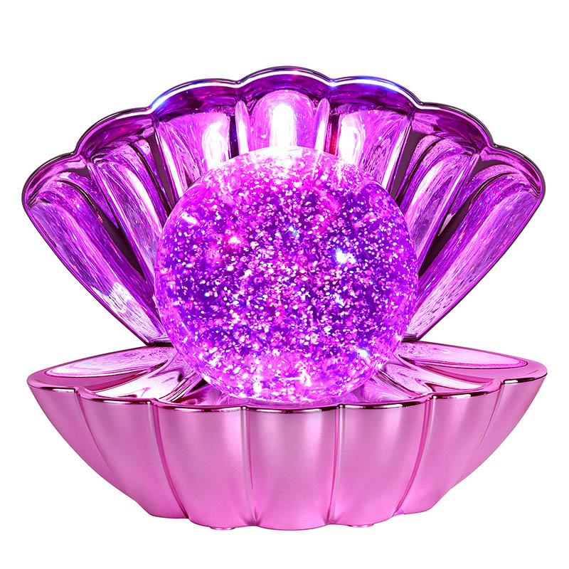 RGB škrupinová lampa s Glitter Liquid